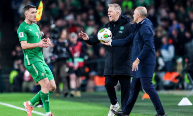 Dara O'Shea, Heimir Hallgrímsson and Roberto Martínez 13/11/2025