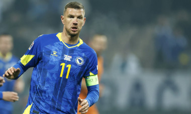 ZENICA - Edin Dzeko of Bosnia and Herzegovina during the UEFA Nations League match between Bosnia and Herzegovina and the Netherlands at Stadium Bilino Polje on Nov. 19, 2024 in Zenica, Bosnia and Herzegovina. ANP ROBIN VAN LONKHUIJSEN