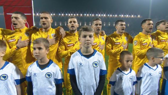 Rușinos! Ce au făcut bosniacii în timpul intonării imnului României