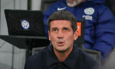 Milan, Italy. 29/10/2025. Christian Chivu, Head Coach of Fc Internazionale, during FC Internazionale Vs ACF Fiorentina, Serie A, at Giuseppe Meazza Stadium. Credit: Alessio Morgese / Alamy live news