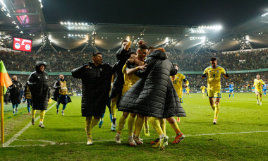 World Cup 2026 European qualification game between national teams of Ukraine and Iceland
