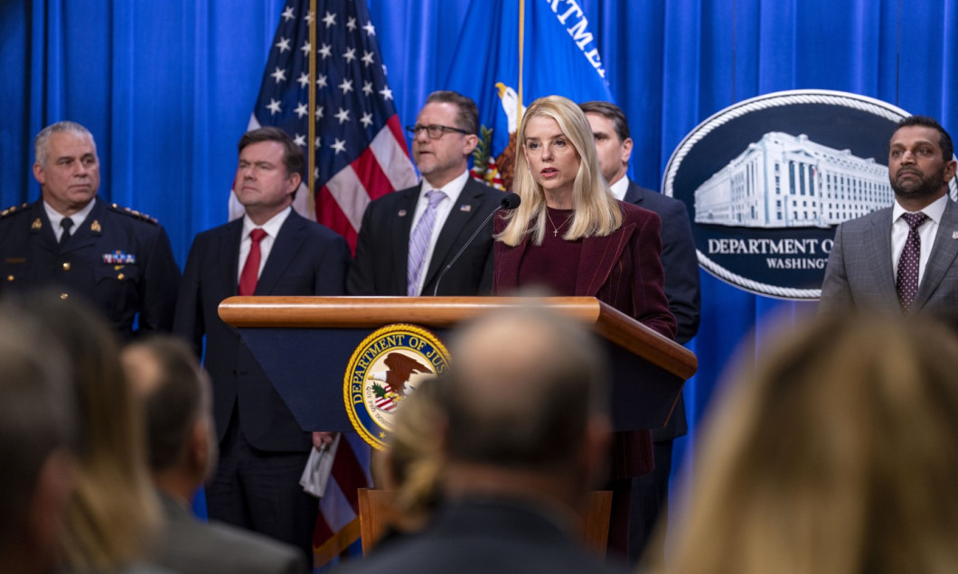 AG Bondi, FBI Director Patel, Host Press Conference on International Crime Organizations