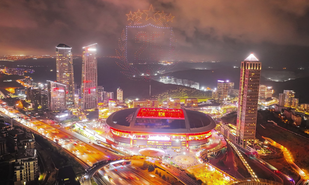 Drone show at RAMS Park​​​​​​​