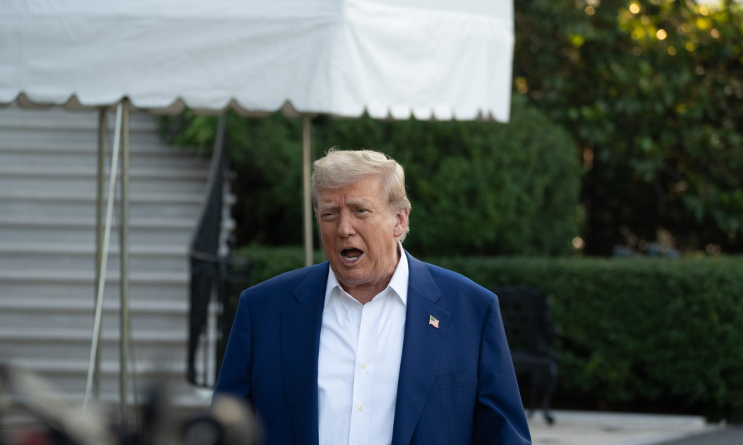 Furious Donald Trump Swears in Front of Waiting Media About Israel and Iran Ceasefire, Washington DC, USA - 24 Jun 2025