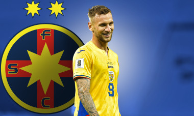 Colaj Denis Dragus + Logo FCSB