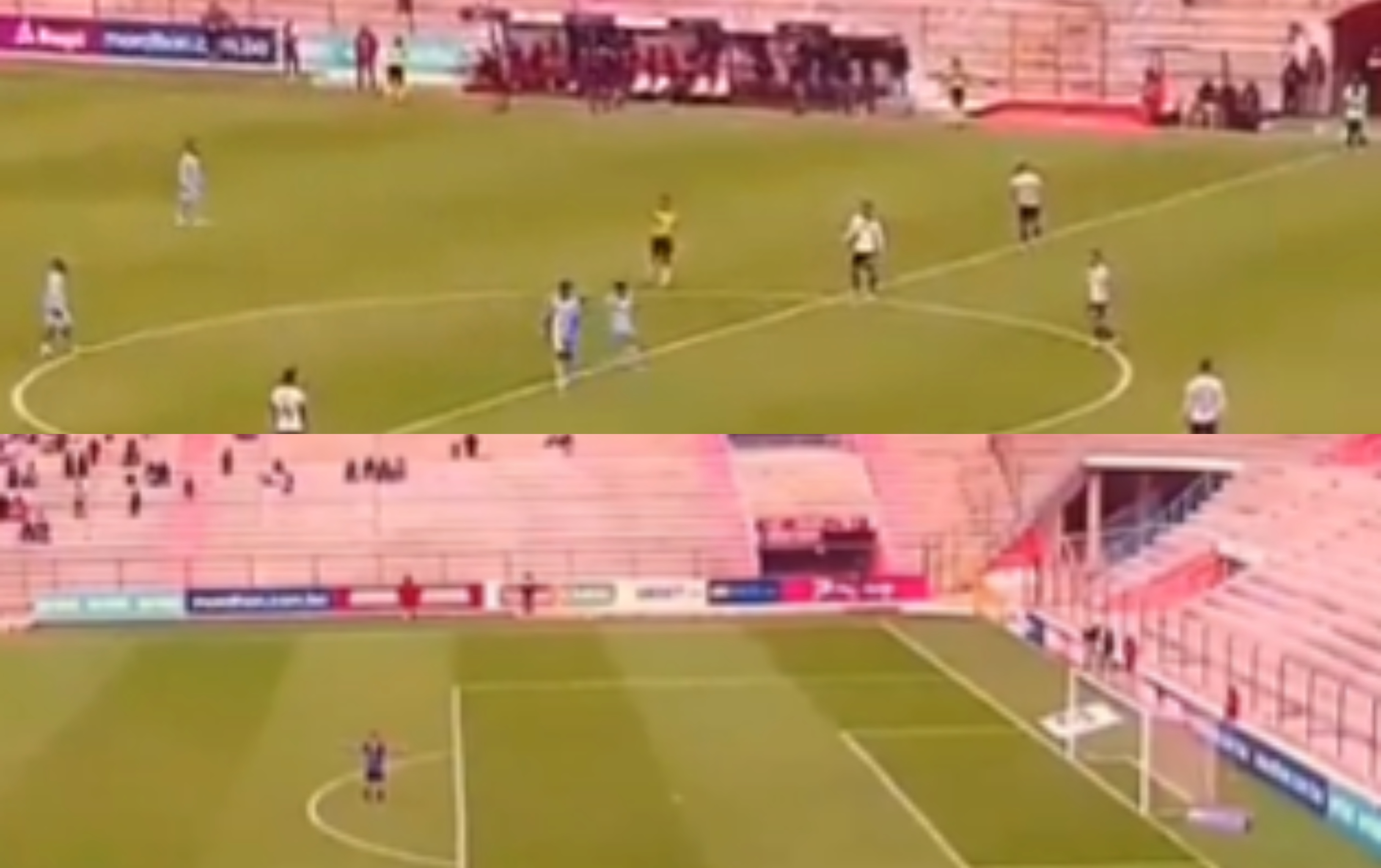 Imagini rare: un portar a marcat în minutul 90+5, dar a luat gol imediat, de la mijlocul terenului