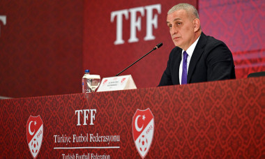 TFF President Haciosmanoglu press conference in Istanbul