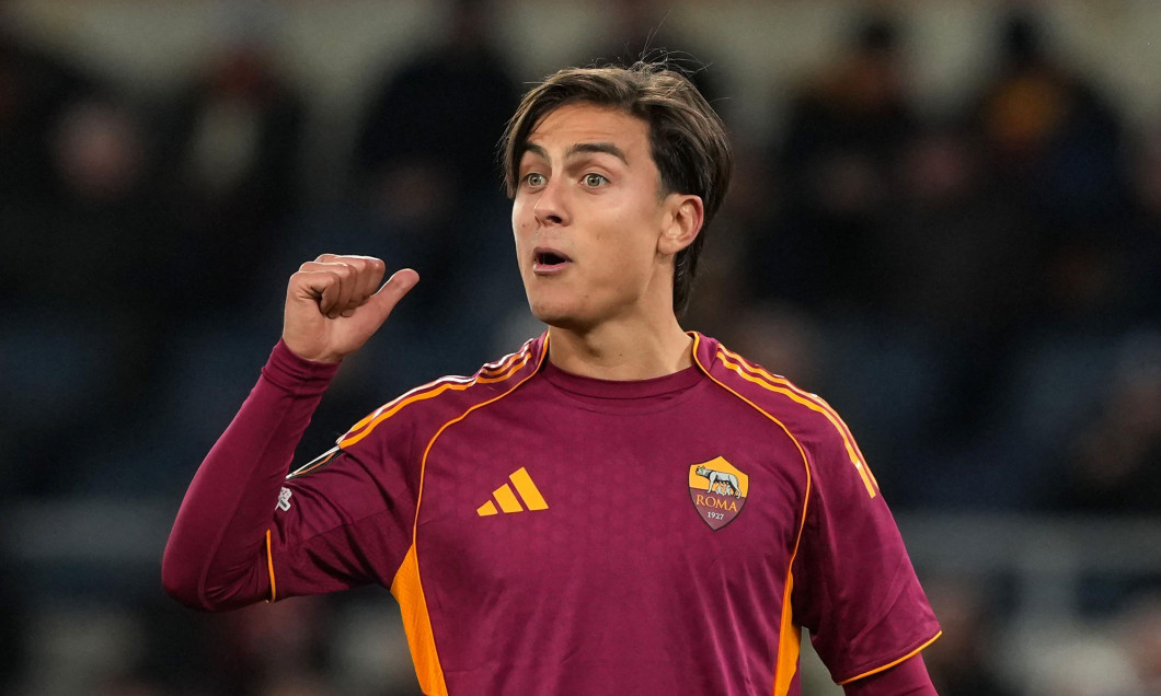 Paulo Dybala of AS Roma during the UEFA Europa League 2025/2026 football match between AS Roma and FC Midtjylland at Stadio Olimpico in Rome (Italy), November 27, 2025.