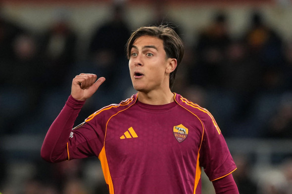 Paulo Dybala of AS Roma during the UEFA Europa League 2025/2026 football match between AS Roma and FC Midtjylland at Stadio Olimpico in Rome (Italy), November 27, 2025.