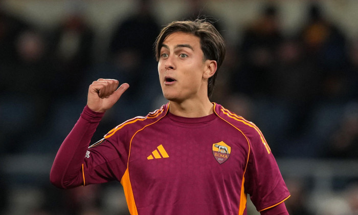 Paulo Dybala of AS Roma during the UEFA Europa League 2025/2026 football match between AS Roma and FC Midtjylland at Stadio Olimpico in Rome (Italy), November 27, 2025.