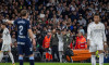 Eder Militao, of Real Madrid, leaves the field injured during the EA SPORTS La Liga 2025-2026 match between Real Madrid and Celta Vigo, played at the Santiago Bernabéu Stadium. Final score: Real Madrid 0-2 Celta Vigo.