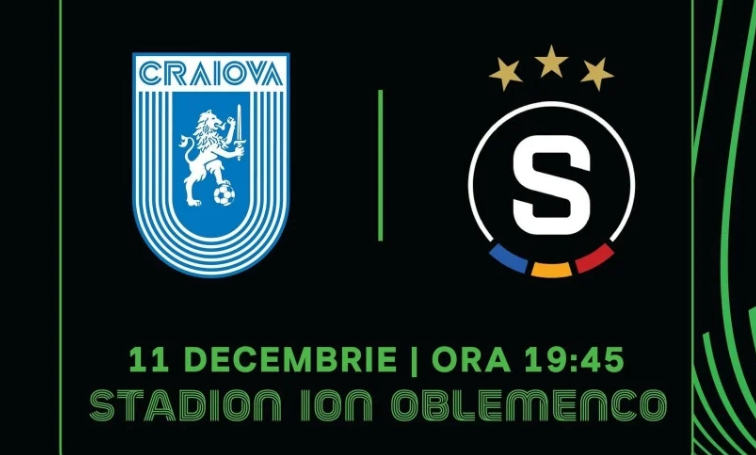 Universitatea Craiova poate bifa o premieră la meciul cu Sparta Praga din Conference League