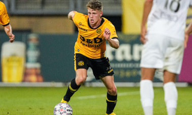 Kerkrade, Netherlands. 26th Aug, 2022. KERKRADE, NETHERLANDS - AUGUST 26: Xian Emmers of Roda JC during the Dutch Keukenkampioendivisie match between Roda JC and NAC Breda at Parkstad Limburg Stadion on August 26, 2022 in Kerkrade, Netherlands (Photo by G
