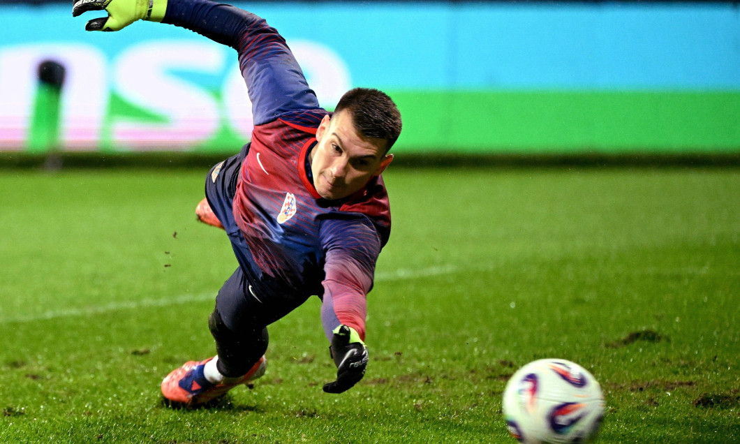 Podgorica, Montenegro, 171125. City Stadium. Football match of the 10th round of Group L of the European qualifiers for