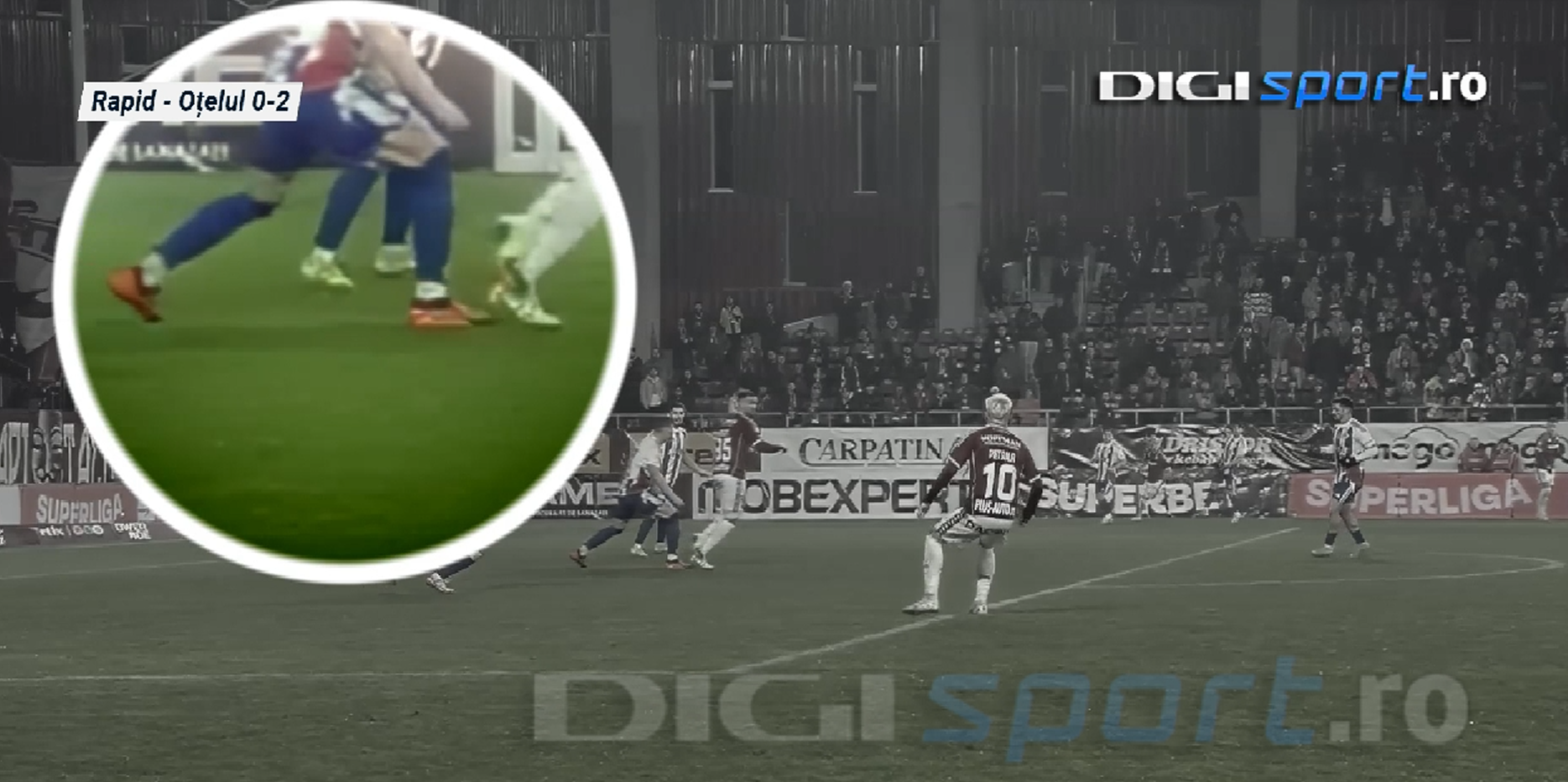 Cristi Balaj a dat verdictul, după ce Rapid a cerut penalty în meciul cu Oțelul
