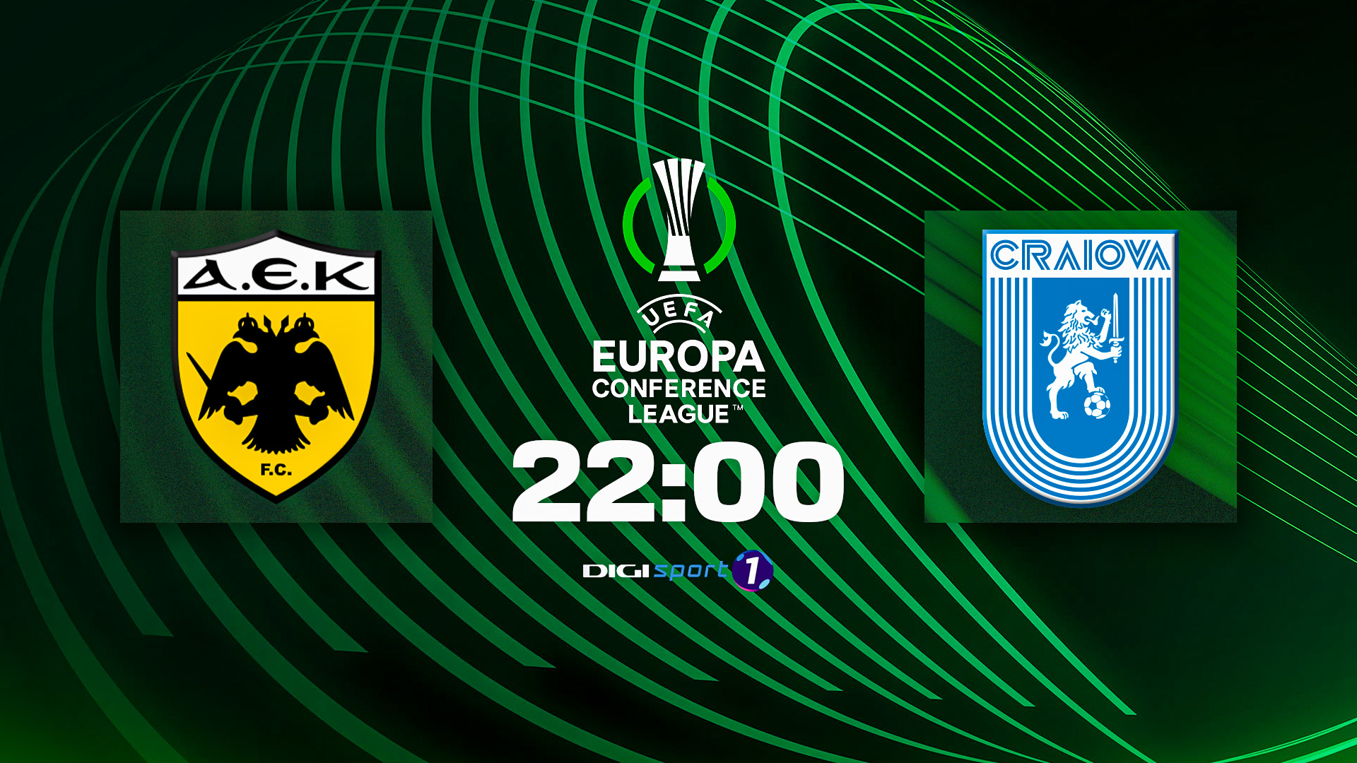 Ilustrație: Rezultat important în - AEK Atena - Universitatea Craiova, Live Video, 22:00, DGS 1. Oltenii pot ajunge în primăvara europeană! (Sport)