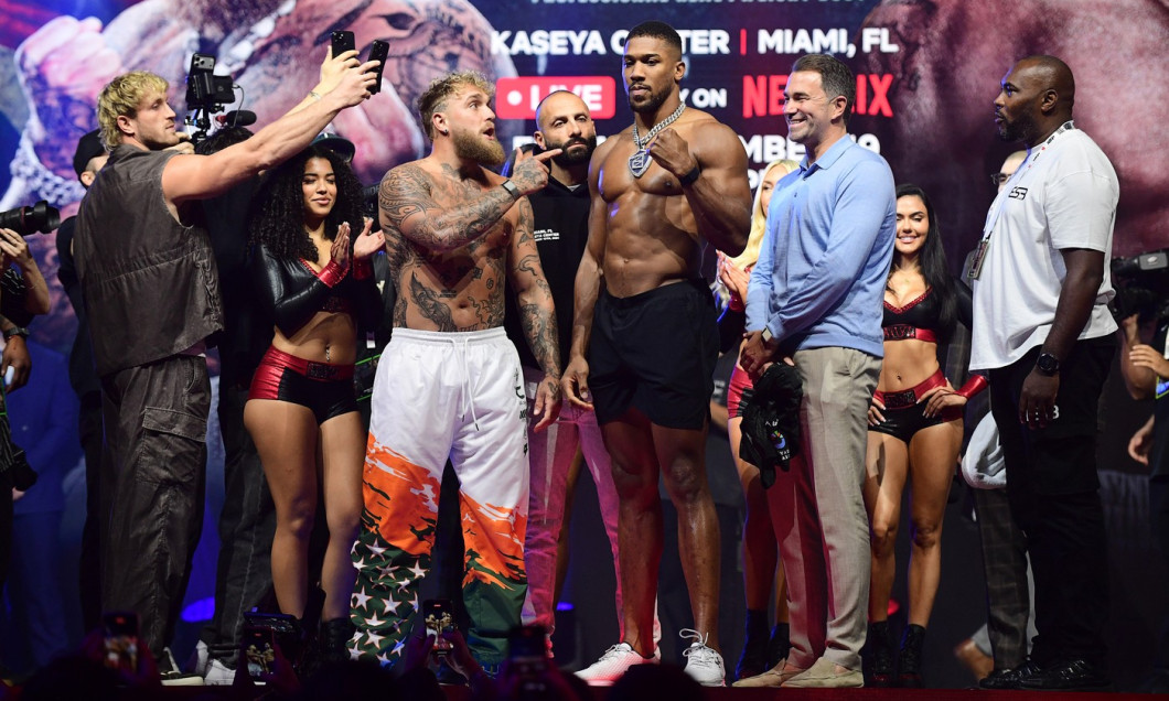 Jake Paul vs Anthony Joshua Weigh-in