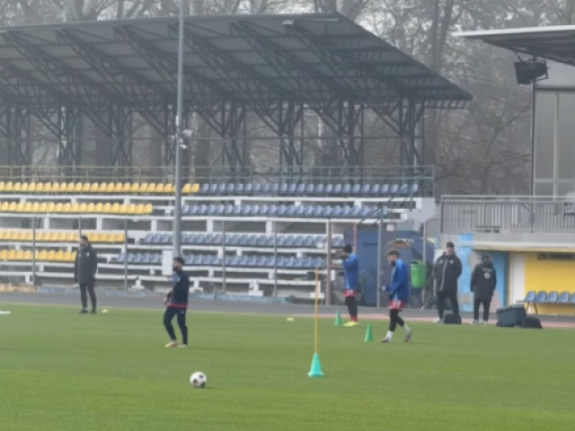 Primul antrenament pe stadionul „1 Mai” din Slobozia