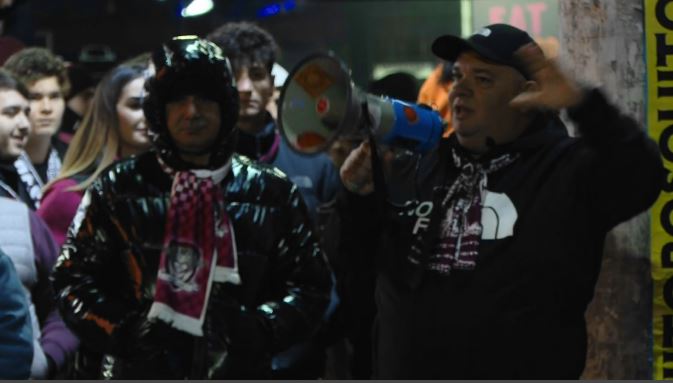 Fanii Rapidului, spectacol în drumul spre Arena Națională, pentru meciul cu FCSB