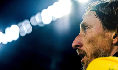 Milan’s Croatian midfielder Luka Modric looks during Coppa Italia round of 16 football match between SS Lazio vs AC Milan at Olimpico Stadium on December 04, 2025, in Rome.