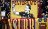 Roma fans show a banner dedicated to Edoardo Bove of ACF Fiorentina during the Serie A football match between AS Roma and ACF Fiorentina at Olimpico stadium in Rome (Italy), May 4, 2025.