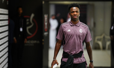 Jeddah, Saudi Arabia. 09th Jan, 2026. Real Madrid's Vinícius Júnior seen after the Spanish Super Cup semi-final match between Real Madrid and Atletico Madrid at King Abdullah Sports City. Final score Real Madrid 2 : 1 Atletico Madrid. Credit: SOPA Images