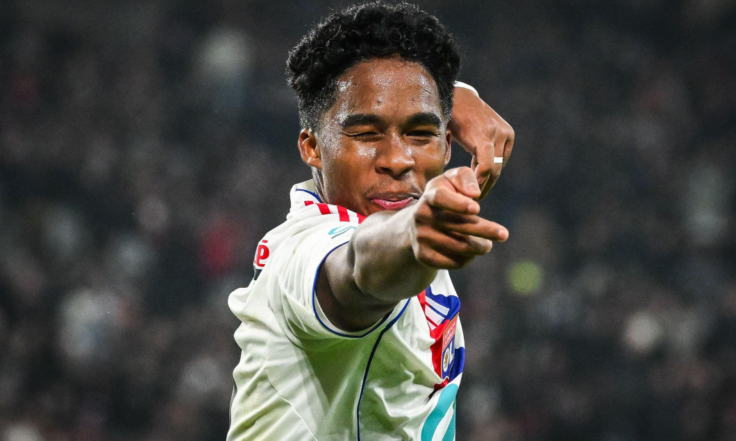 Endrick FELIPE MOREIRA DE SOUSA of Lyon celebrates his goal during the French Cup, round of 32 football match between Losc Lille and Olympique Lyonnais on 11 January 2026 at Decathlon Arena Stade Pierre Mauroy in Villeneuve-d'Ascq, France
