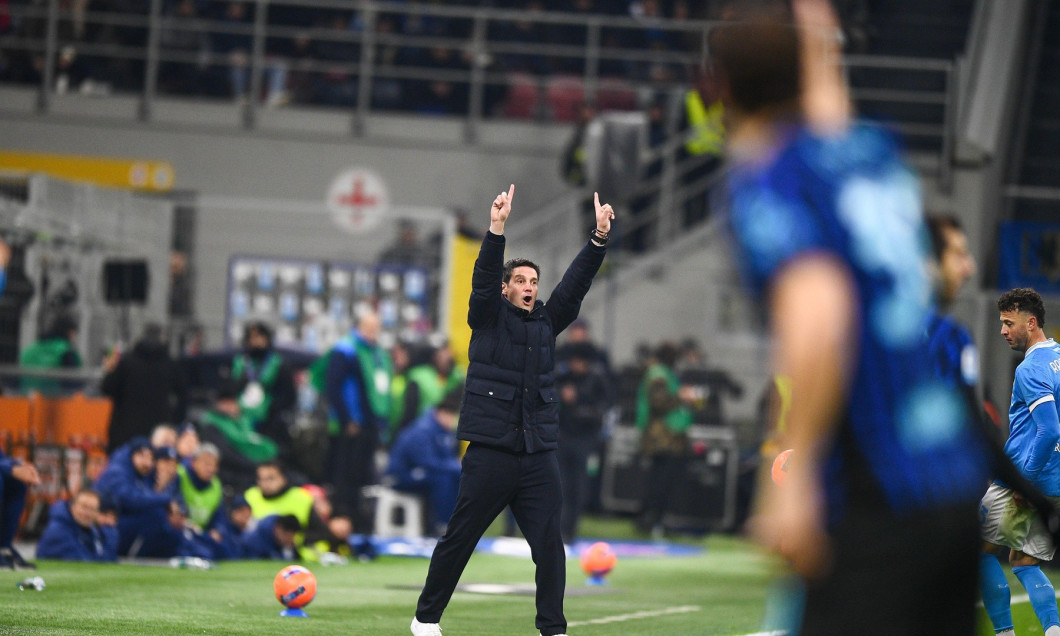 MILANO, ITALY - JANUARY 11: Head coach Cristian Chivu of FC Internazionale Milano during the Serie A match between FC Internazionale Milano and SSC Napoli at Giuseppe Meazza Stadium on January 11, 2026 in Milano, Italy. (Photo by Alberto Gandolfo/BSR Agen