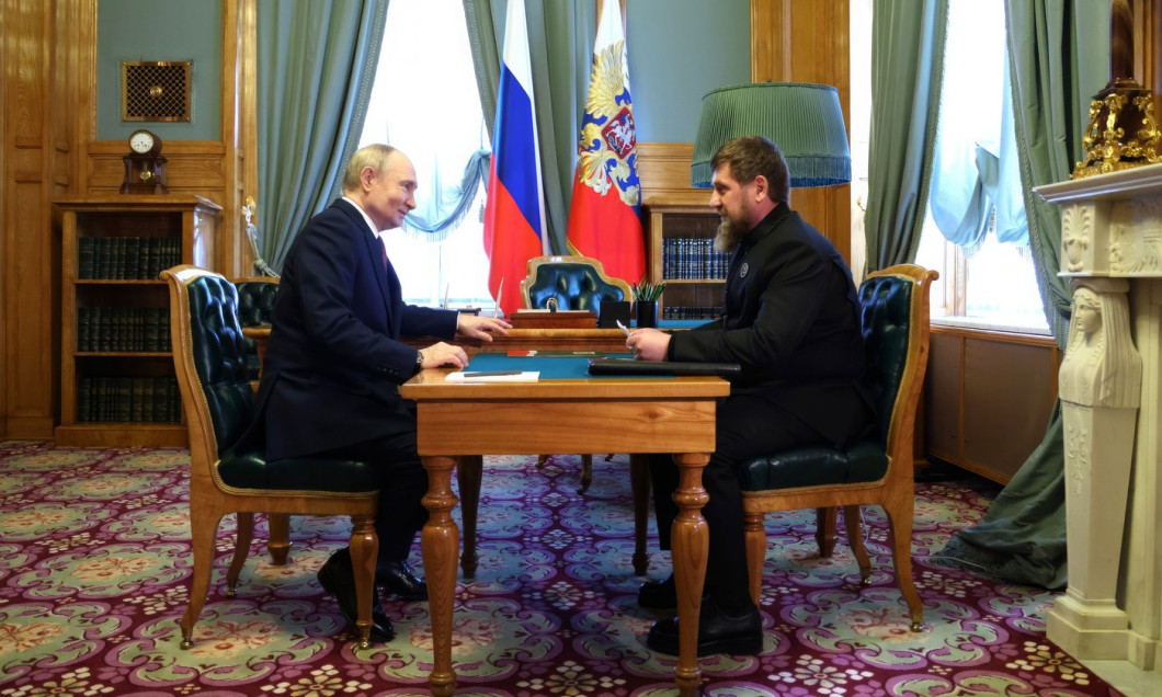 Russian President Putin Meets With Chechen Republic Leader Ramzan Kadyrov