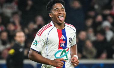 Endrick FELIPE MOREIRA DE SOUSA of Lyon celebrates his goal during the French Cup, round of 32 football match between Losc Lille and Olympique Lyonnais on 11 January 2026 at Decathlon Arena Stade Pierre Mauroy in Villeneuve-d'Ascq, France