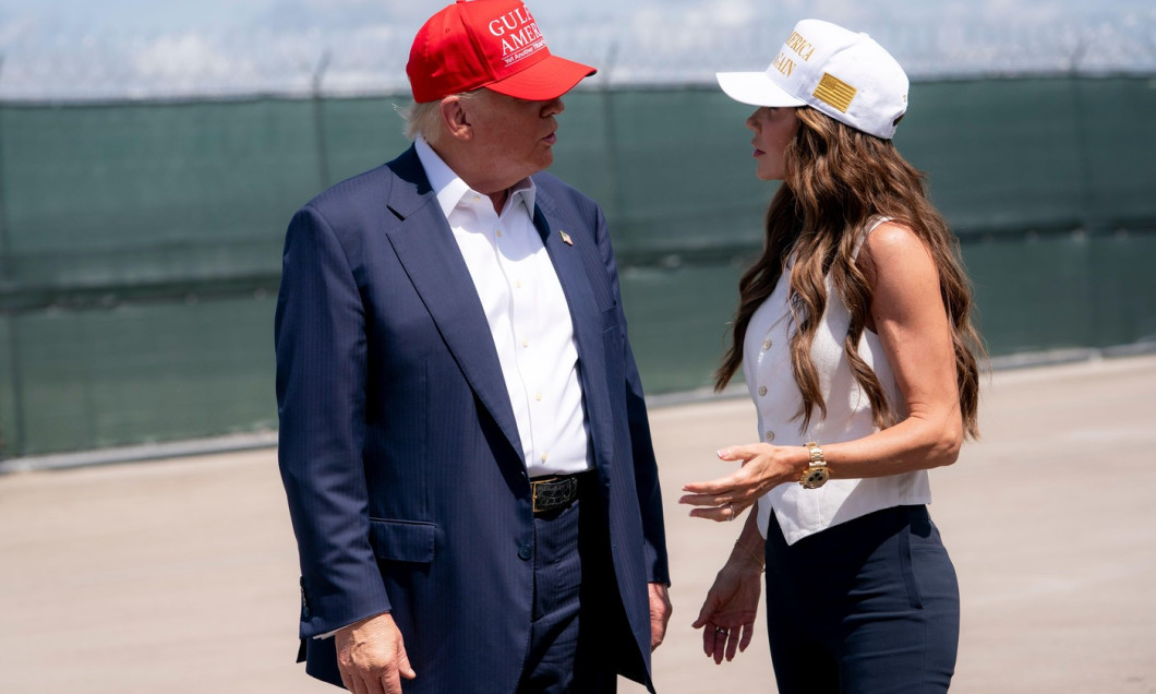 President Donald Trump is joined by Department of Homeland Security (DHS) Secretary Kristi Noem, Florida Governor Ron DeSantis, Acting Director of Immigration and Customs Enforcement Todd M. Lyons and Executive Director of Florida Division of Emergency Ma