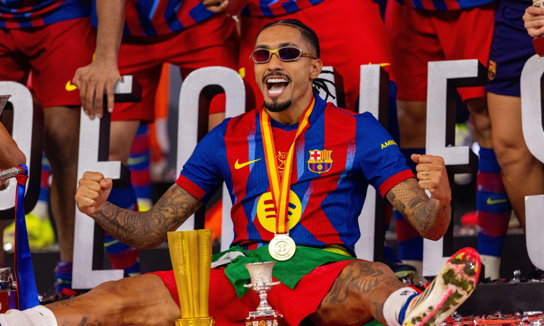 Raphinha seen during Spanish Supercup Final game between teams of FC Barcelona and Real Madrid (Maciej Rogowski/Ball Raw Images)