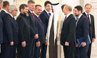 Russian President Vladimir Putin meets with United Arab Emirates (UAE) President Mohammed bin Zayed Al Nahyan in the Kremlin.