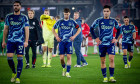 Josip Sutalo of AFC Ajax and Youri Regeer of AFC Ajax and Lucas Rosa of AFC Ajax Youri Regeer of AFC Ajax looks dejected after the final whistle during the Dutch EuroJackpot KNVB Beker match between AZ Alkmaar and AFC Ajax at AFAS Stadion on January 14, 2