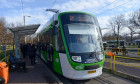 Bucharest, Romania, 12th December 2022. The first trams of Bucharest's new EUR 200 million fleet started service on line 41 this weekend. Commuters arrived today to find the Romanian built Astra Imperio Metropolitan vehicles in service for the first time