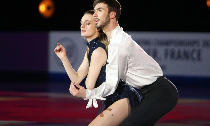 Gabriella Papadakis and Guillaume Cizeron of France during the Gala of the ISU World Figure Skating Championships 2022 on March 27, 2022 at the Sud de France Arena in Montpellier, France - Photo Laurent Lairys / DPPI