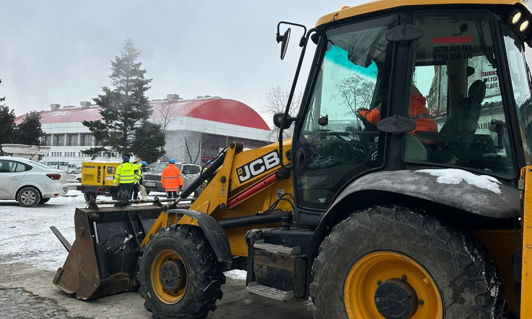 buldoexcavator la stadionul dinamo