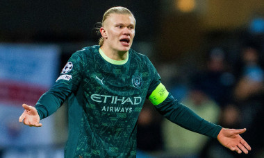Bodø 20260120. Manchester City's Erling Braut Haaland during the Champions League football match between Bodø/Glimt and Manchester City at Aspmyra Stadium. Photo: Fredrik Varfjell / NTB This text is auto translated