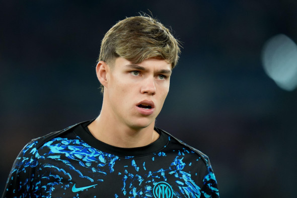 Tomas Palacios of FC Internazionale looks on during the Serie A Enilive match between AS Roma and FC Internazionale at Stadio Olimpico on October 18, 2025 in Rome, Italy.