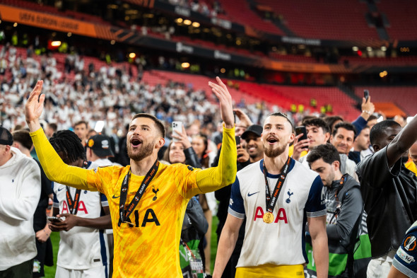 Tottenham Hotspur win the UEFA Europa League final, Bilbao, Spain