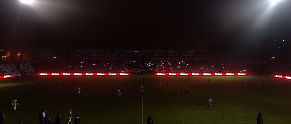 Imagine Stire Oțelul - Csikszereda 3-0, ACUM, pe Digi Sport 1. Meci întrerupt, după ce a picat noctura la Galați în minutul 81! | 2review.ro