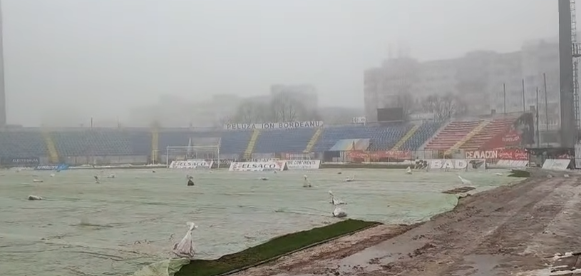 Imagine Stire Condiții extreme! Cum arată stadionul din SuperLiga, după ce LPF a reprogramat meciul | 2review.ro