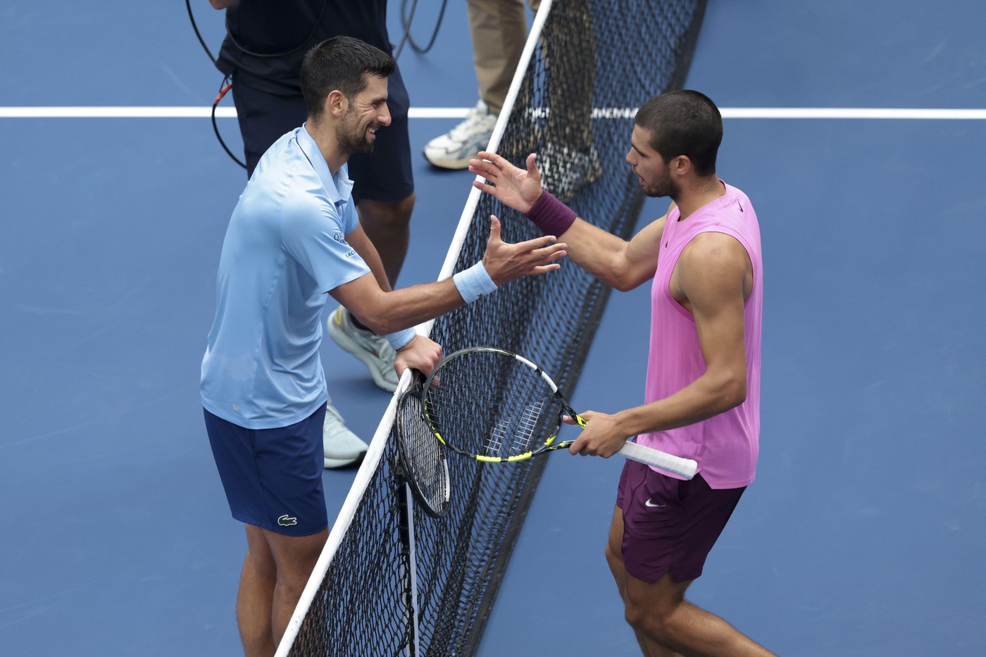 Imagine Stire Carlos Alcaraz - Novak Djokovic, ACUM, în finala Australian Open! SET pentru spaniol, 1-1 | 2review.ro