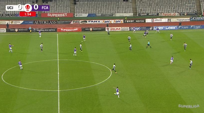 Imagine Stire ”U” Cluj - FC Argeș 2-1, ACUM, pe Digi Sport 1. Piteștenii reduc din diferență | 2review.ro