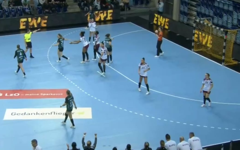 Imagine Stire Oldenburg - Rapid 23-34. Victorie mare pentru giuleștence / CSM București - Brest 40-34 / Corona Brașov - Viborg 28-34 | 2review.ro