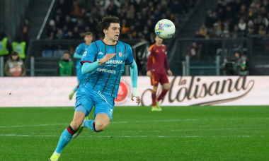 Rome, Italy. 09th Feb, 2026. Cagliari's Marco Palestra during the Italian Football Championship League A Enilive 2025/2026 match between AS Roma vs Cagliari Calcio at the Olimpic Stadium in Rome on 09 February 2026. Credit: Independent Photo Agency/Alamy