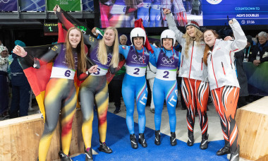 picture: Dajana Eitberger, Magdalena Matschina (GER), Andrea Vötter, Marion Oberhofer (ITA), Selina Egle, Lara Michaela