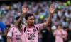 Medellin, Colombia - January 31: Lionel Messi of Inter Miami greets the fans during the warm-ups prior to a friendly match between Atletico Nacional and Inter Miami at Estadio Atanasio Girardot on January 31, 2026 in Medellin, Colombia. Photo by: Camila O