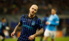 Milan, Italy. 11th Jan, 2026. Federico Di Marco of FC Inter celebrating after a goal during the Italian Serie A, 2025/26 season, football match between FC Inter and SSC Napoli on 11 January 2026 at ‘'Giueppe Meazza ‘' Stadium, San Siro, Milan, Italy. Cred