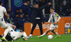 Cristian Chivu in action during the Serie A match between FC internazionale and Juventus on February 14 2026 at Giuseppe Meazza stadium in Milano, Italy